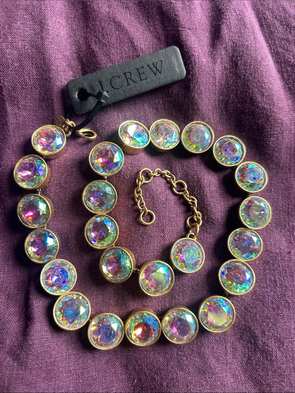 J. Crew Aurora brûlée necklace